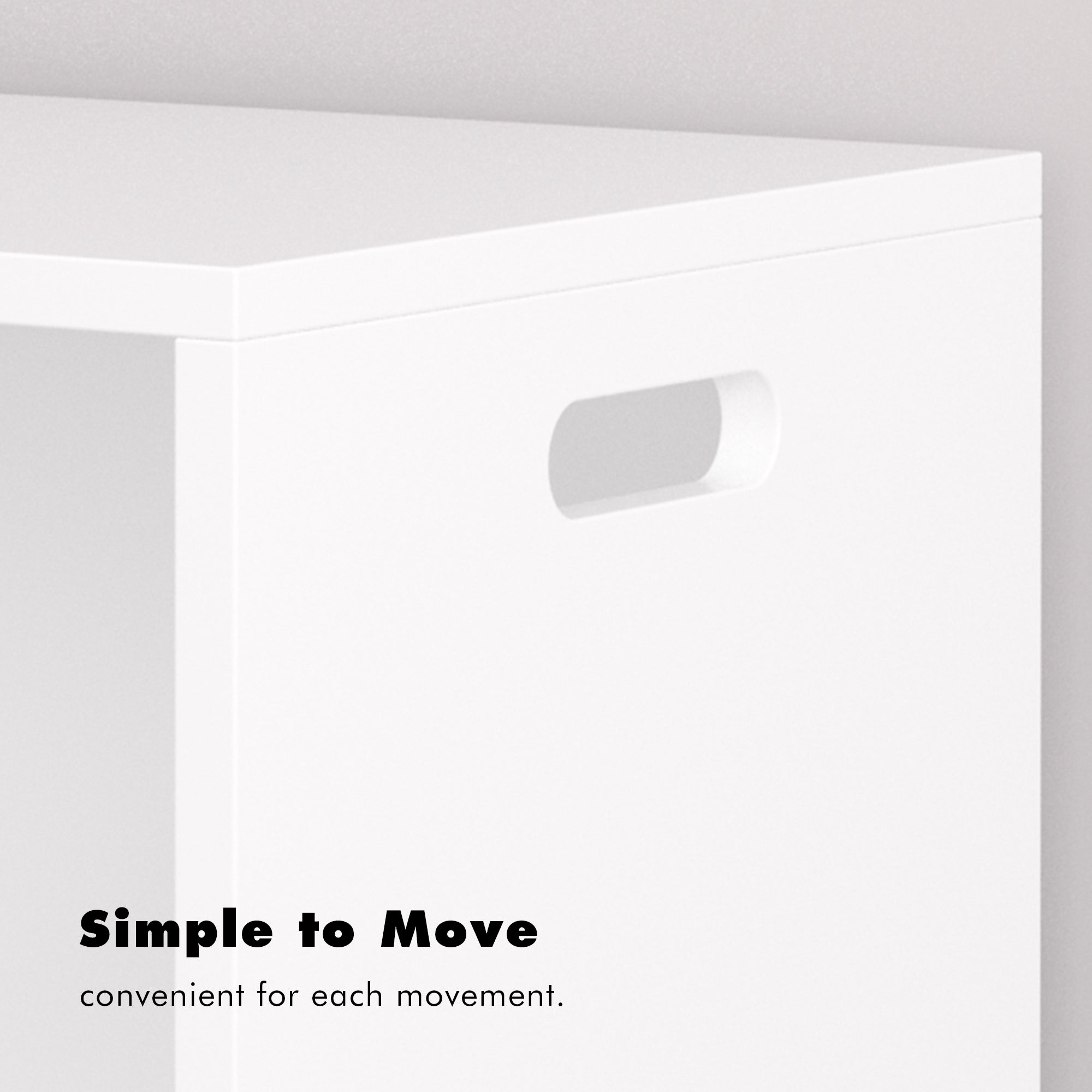 White Wooden Open Toy Storage Box for Kids