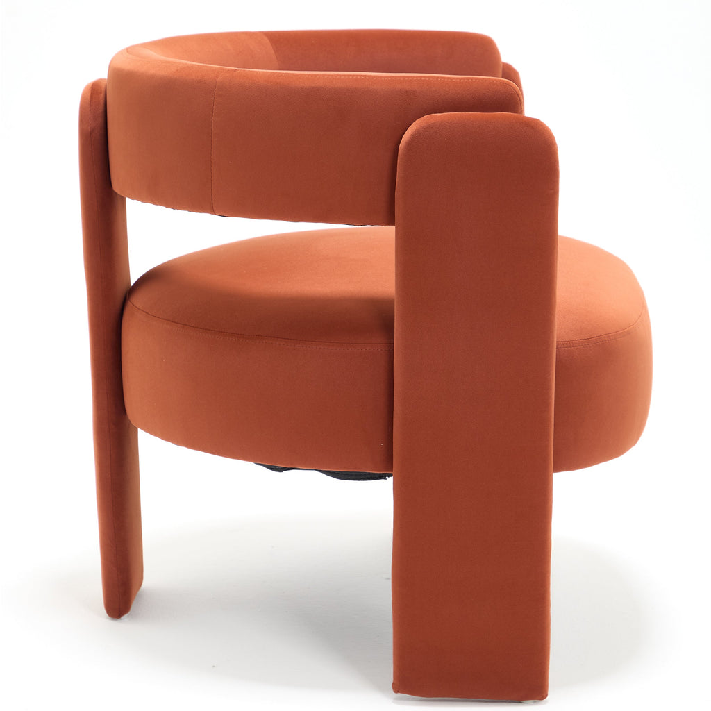 Mid-Century Velvet Comfy Single Sofa Accent Chair