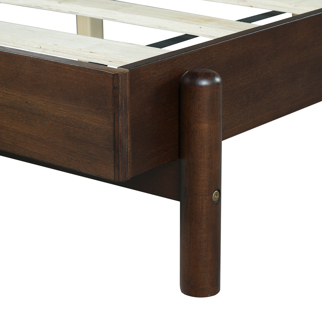 Modern King Bed Frame Set with 2 Nightstands