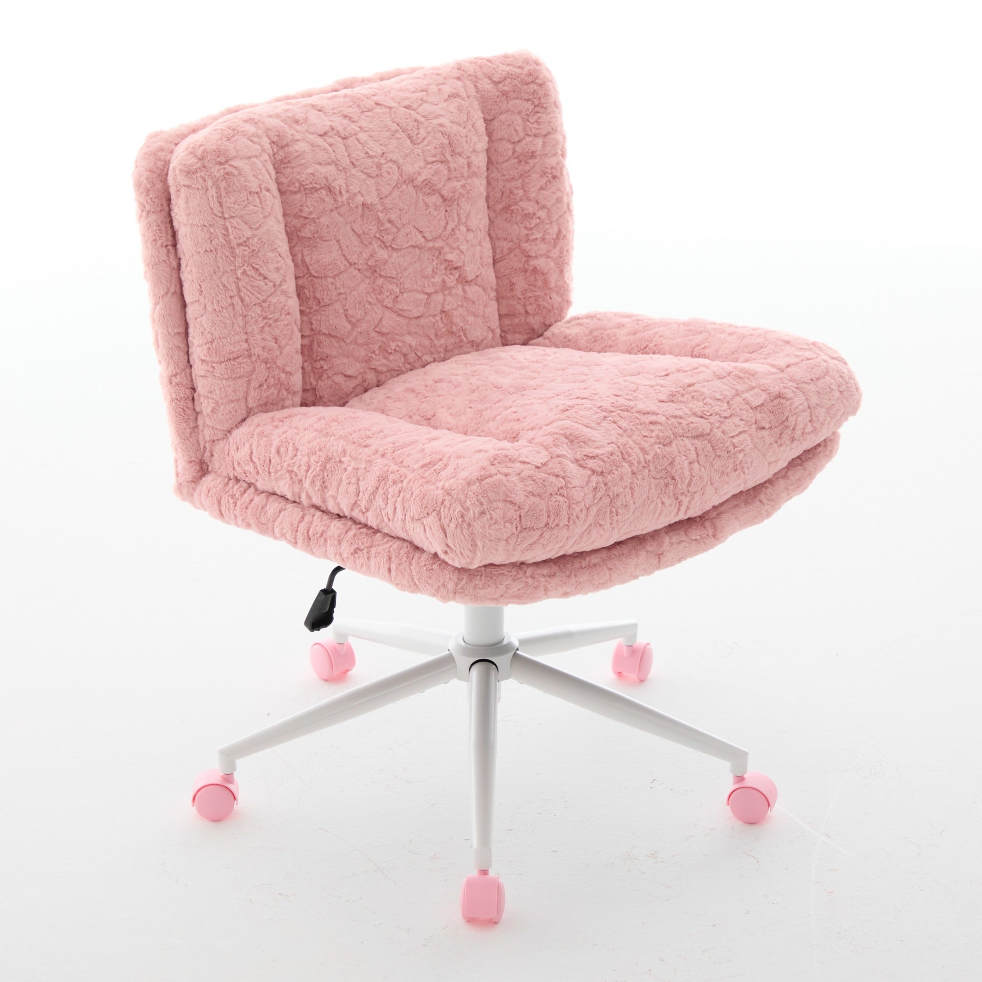 W26.4 inch Wider Artificial Rabbit Hair Home Office Chair