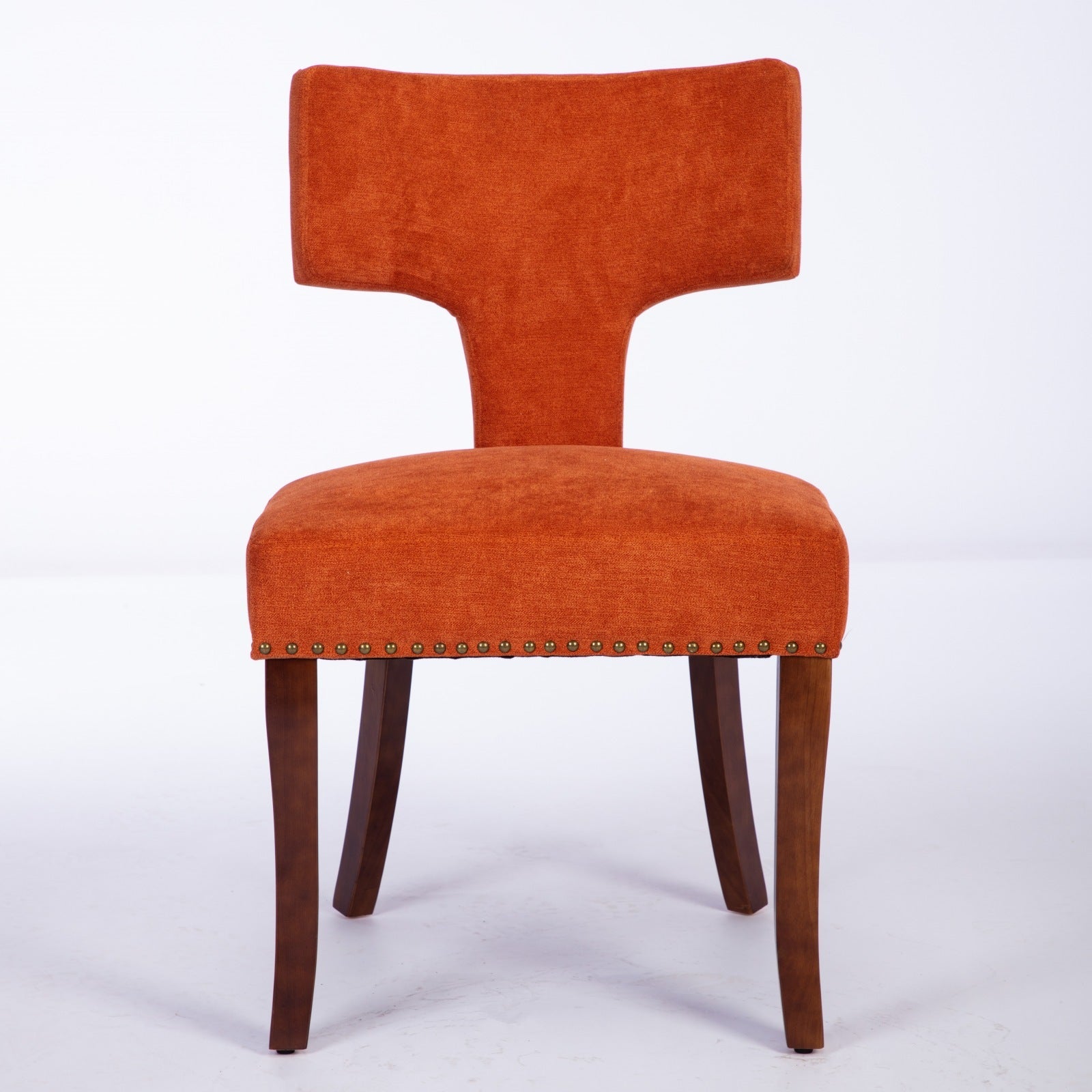 Mid Century Farmhouse Linen Fabric Dining Chairs (Set of 2)
