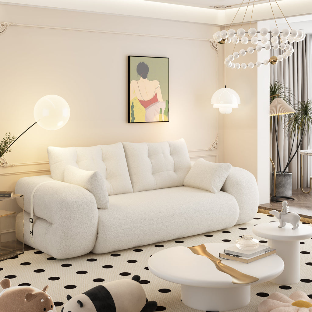 78.7 ' Multi-Functional Teddy Foldable Sofa Bed