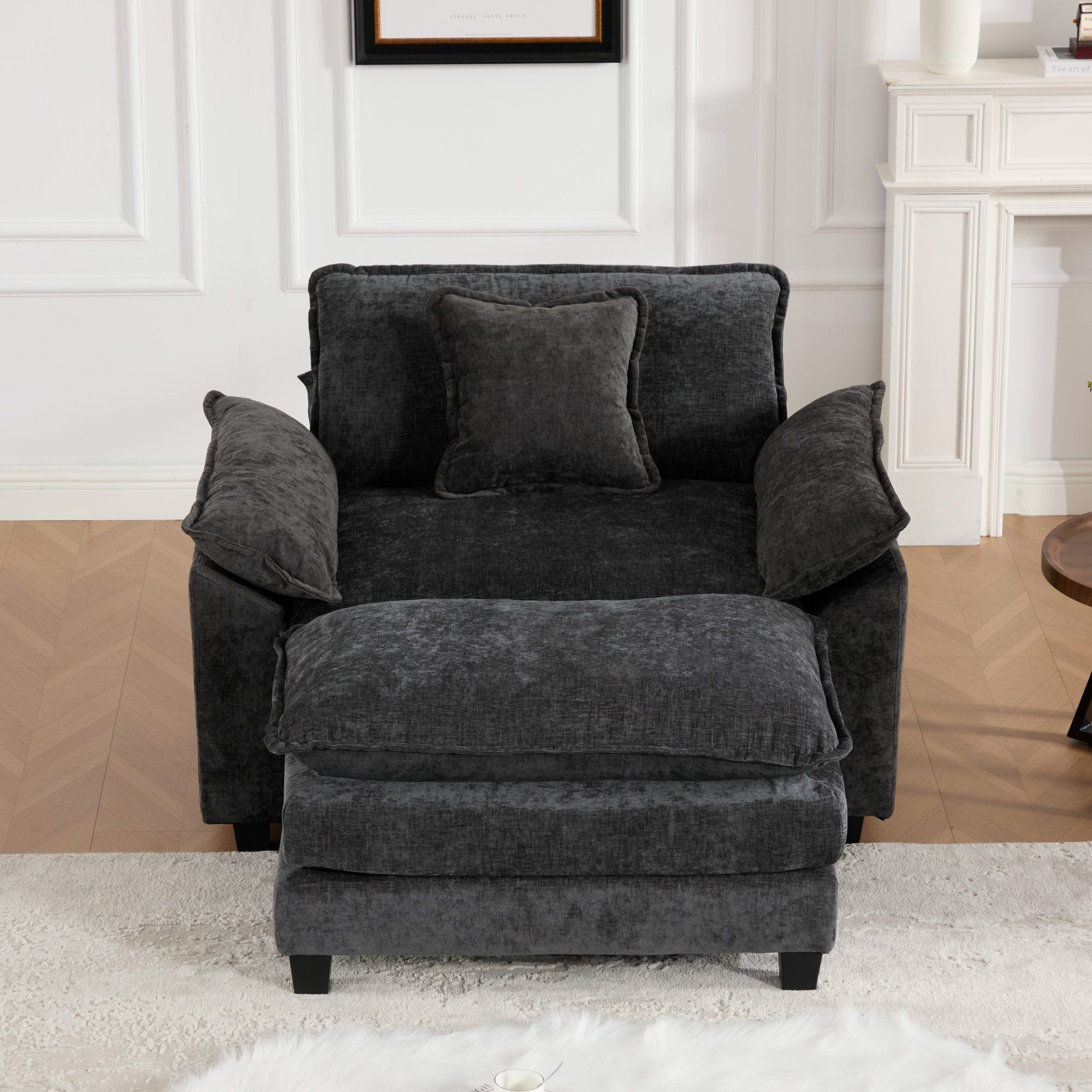 Modern Sectional Cloud Sofa Single Seat (Ottoman is Not Included)
