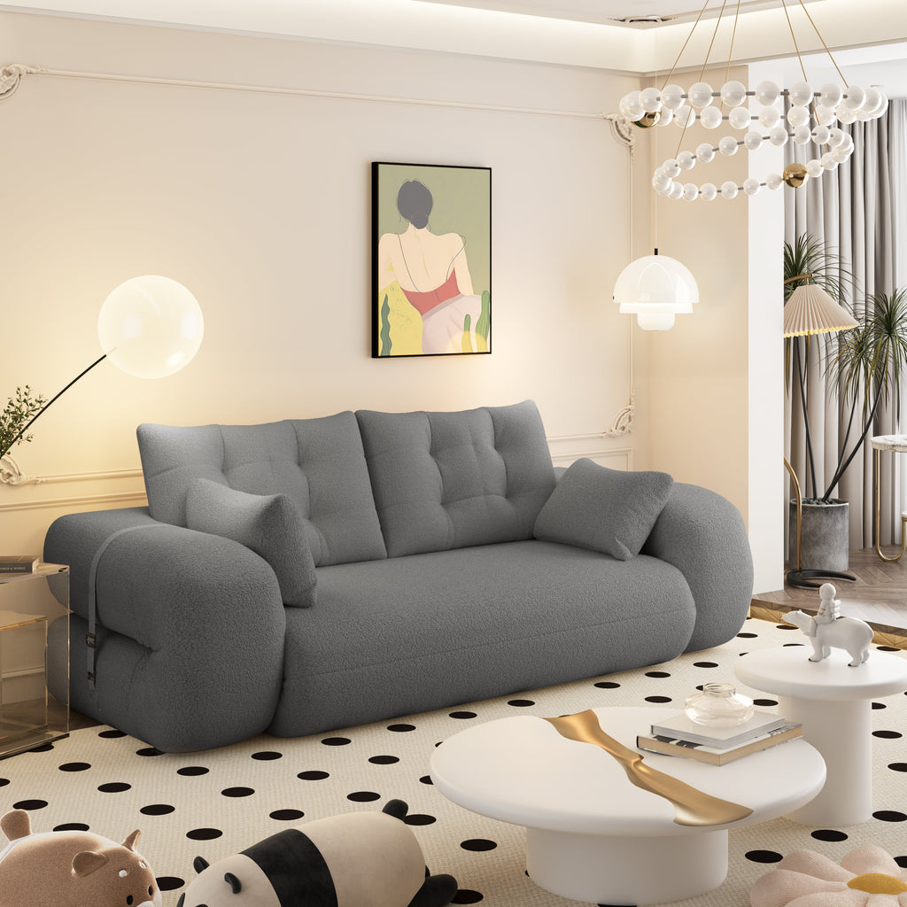 78.7 ' Multi-Functional Teddy Foldable Sofa Bed