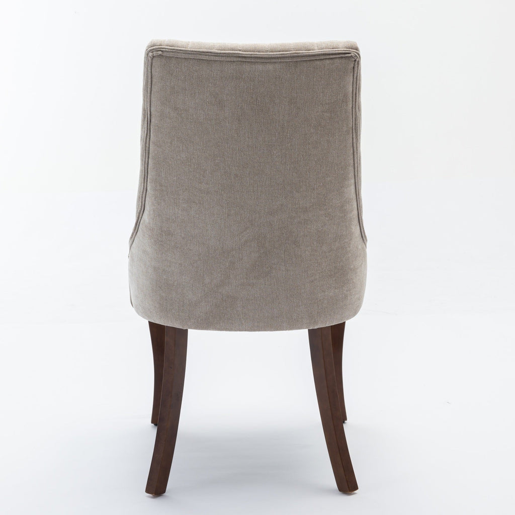 Rayon Cloth Flocking Velvet/Linen Dining Chairs (Set of 2)