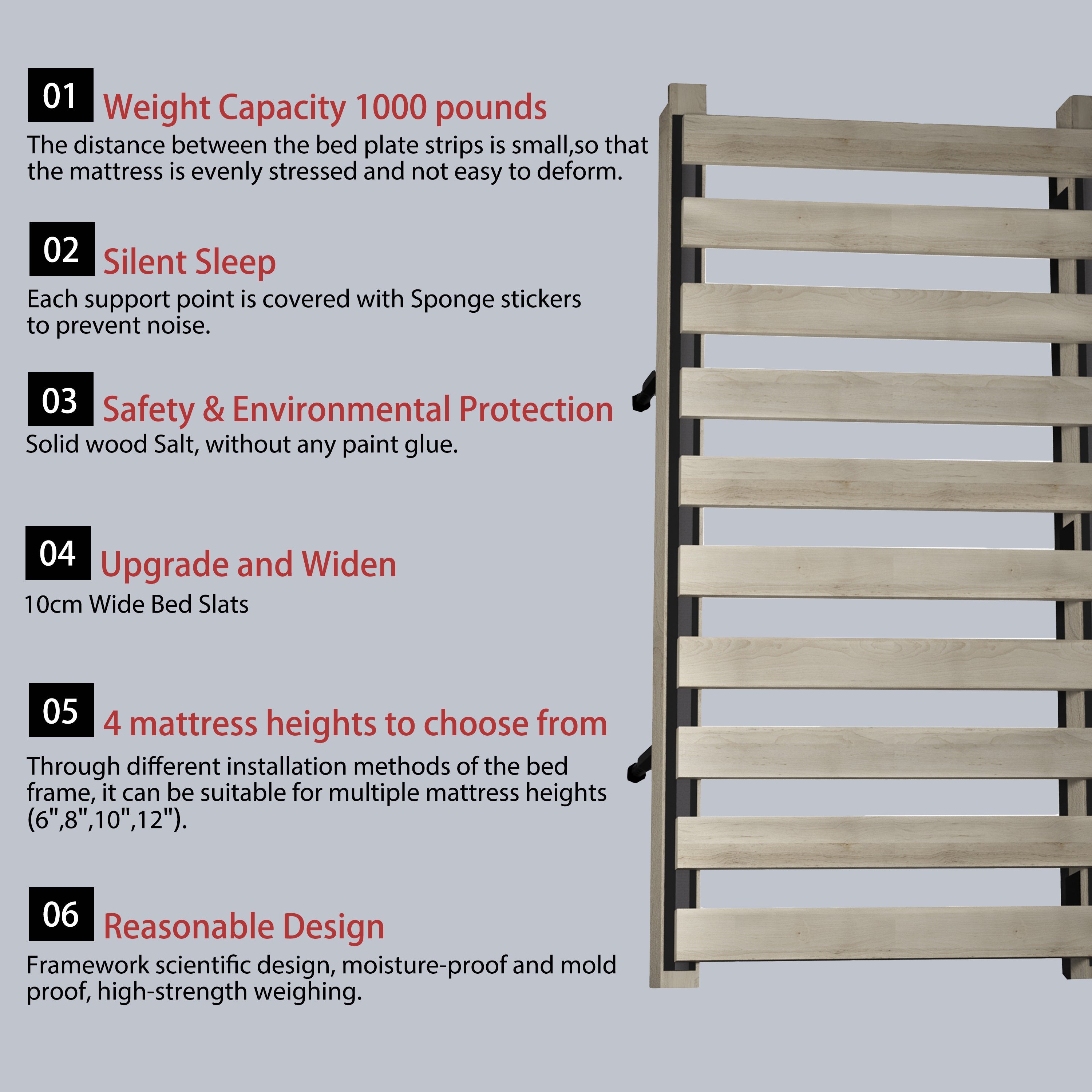 King/Queen Size Luxury Upholstered Platform Bed