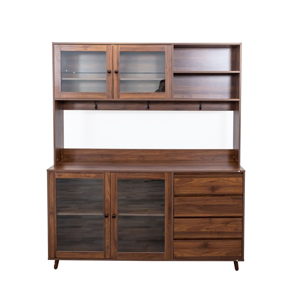 63' W Large Kitchen Hutch Cabinet