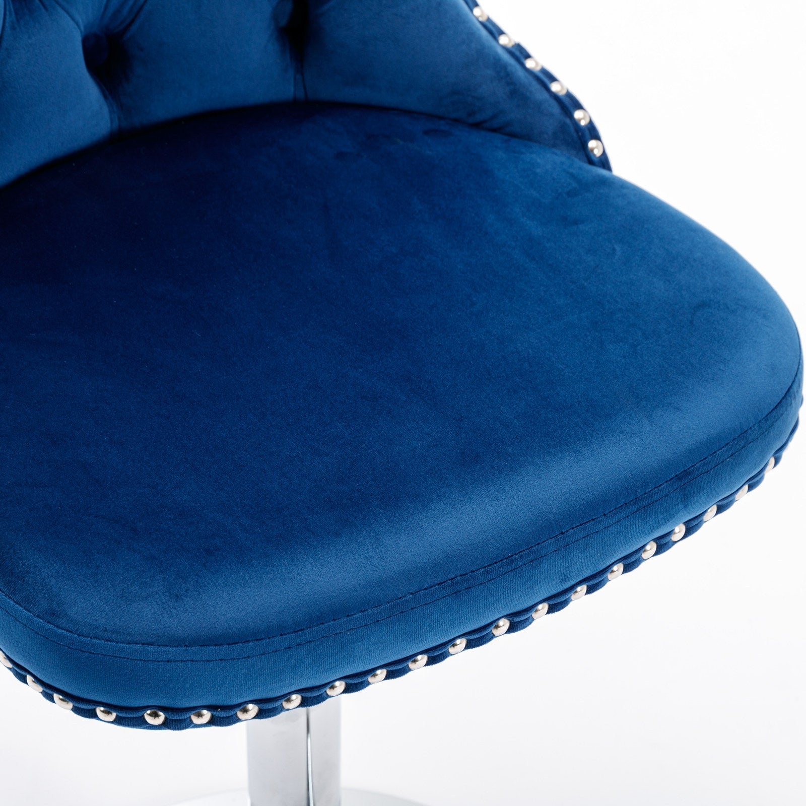 25-33 Inch Modern Velvet Swivel Barstools (Set of 2)