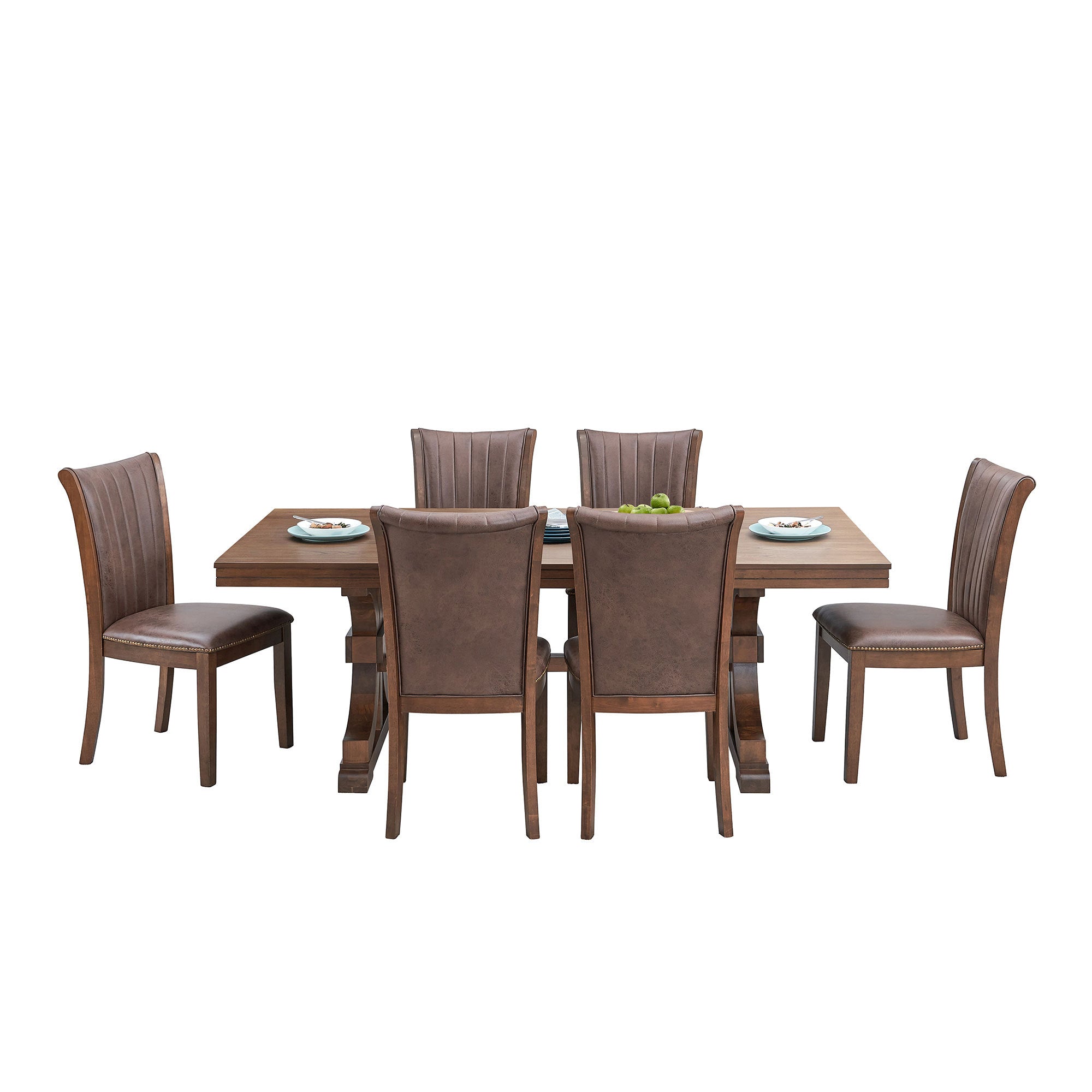 Mid Century Wooden Dining Chairs (Set of 2)