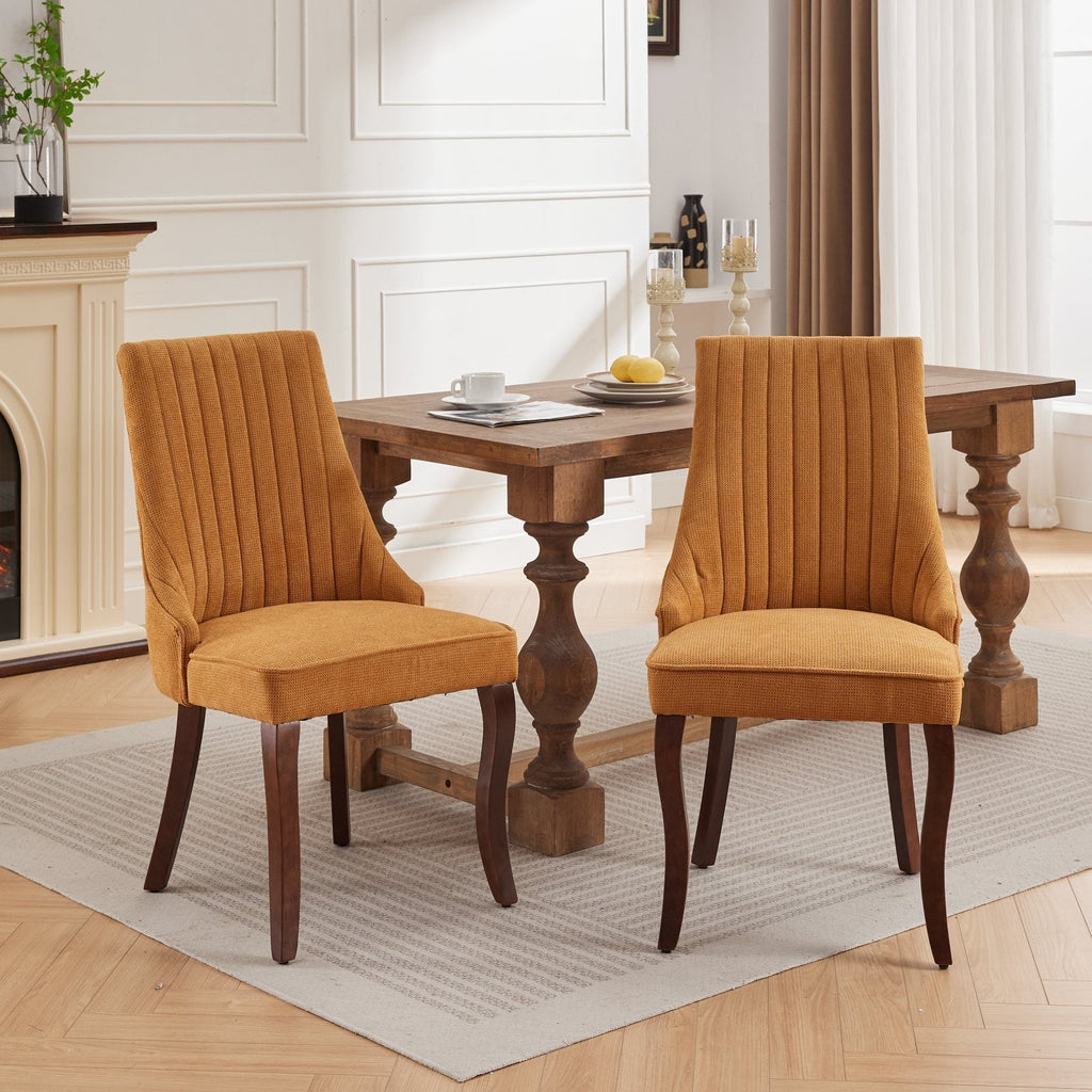 Rayon Cloth Flocking Velvet/Linen Dining Chairs (Set of 2)