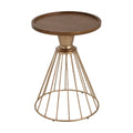 Hollow Edge Retro Art Pine Side Table