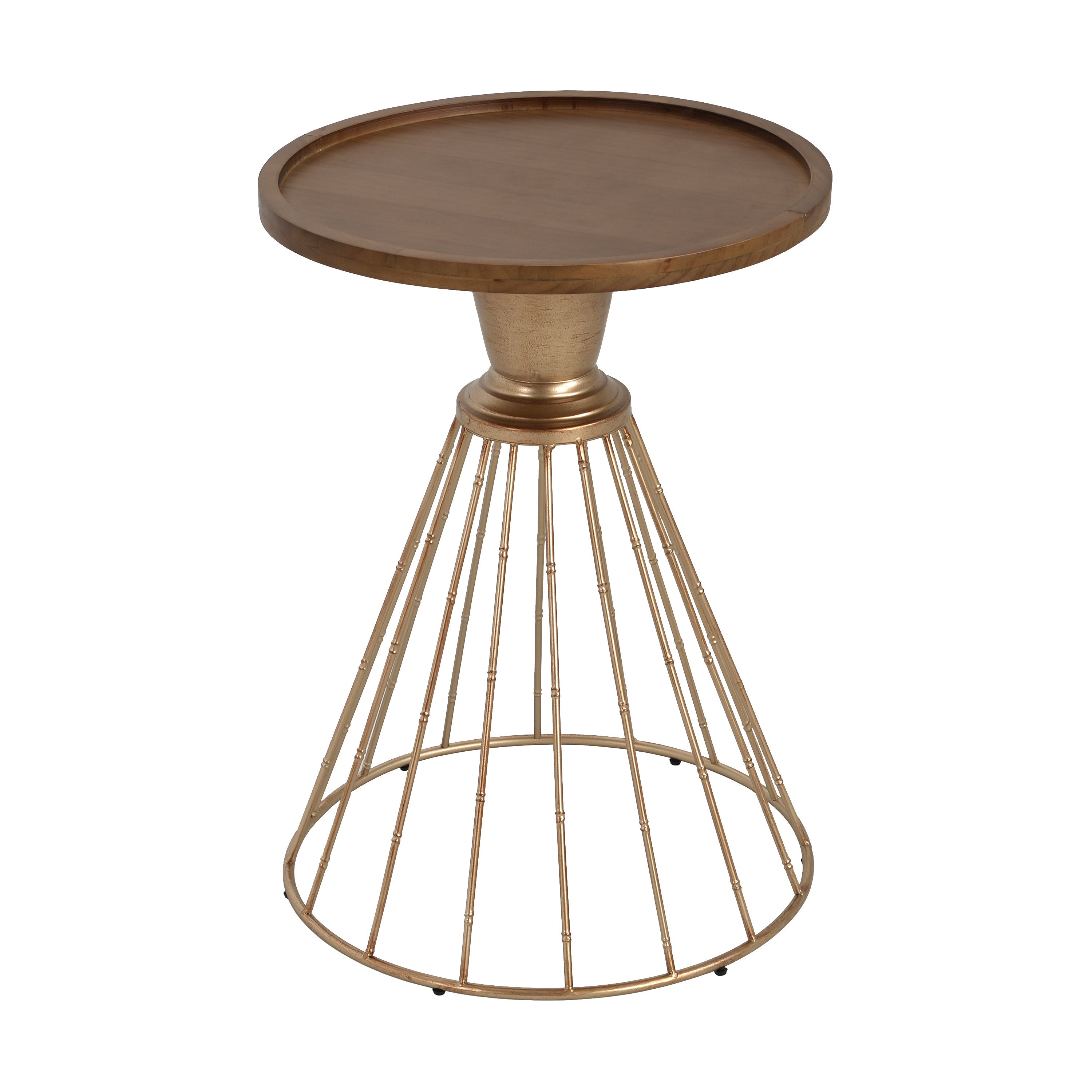 Hollow Edge Retro Art Pine Side Table
