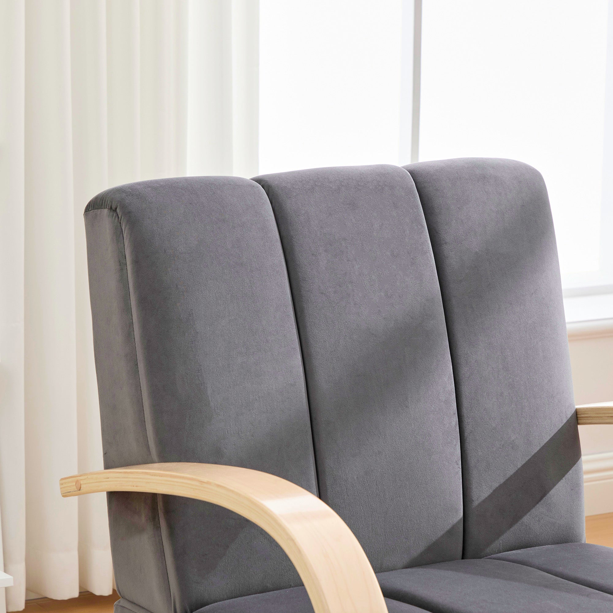 Modern Upholstered 360° Swivel Accent Chair