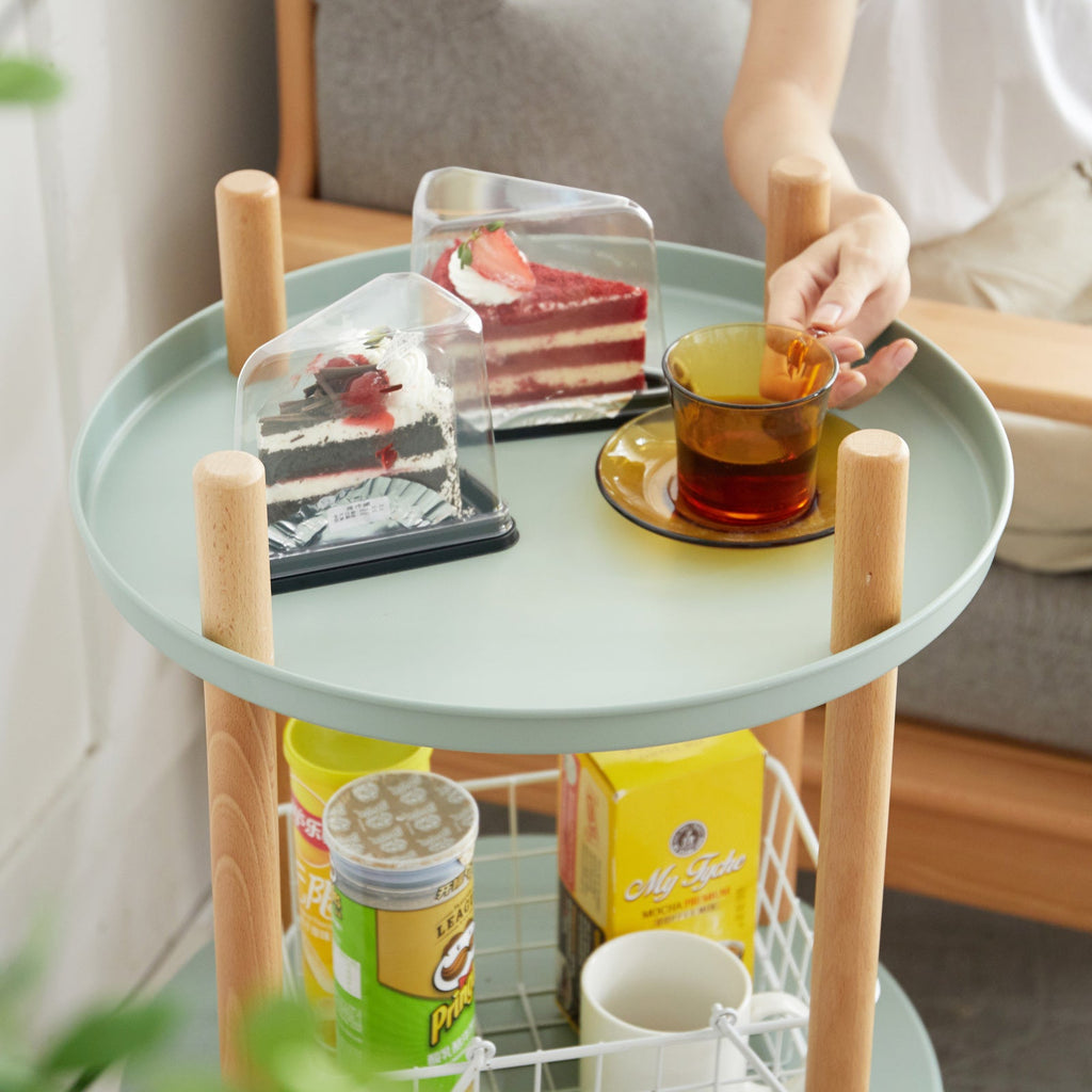 Multifunctional 360° Rotating Bookshelf with 3-Tier