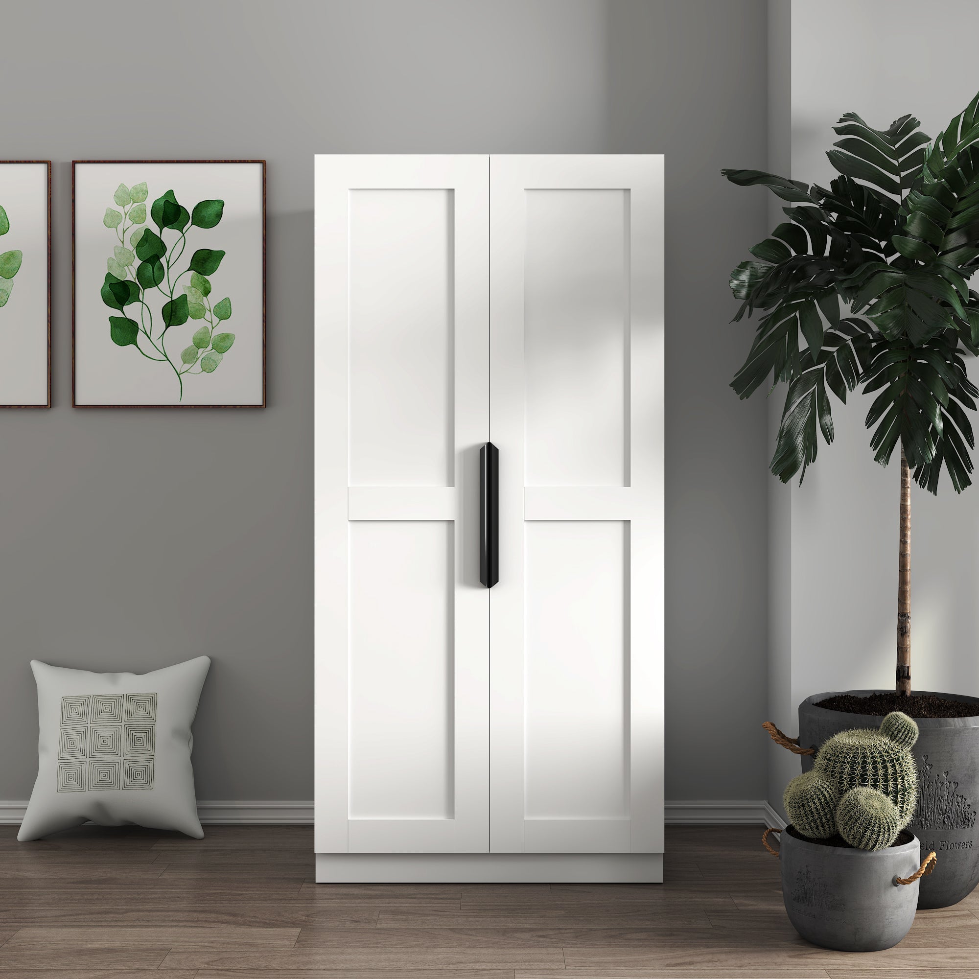 62.99in Pantry Cabinet for Living Room and Dinning Room