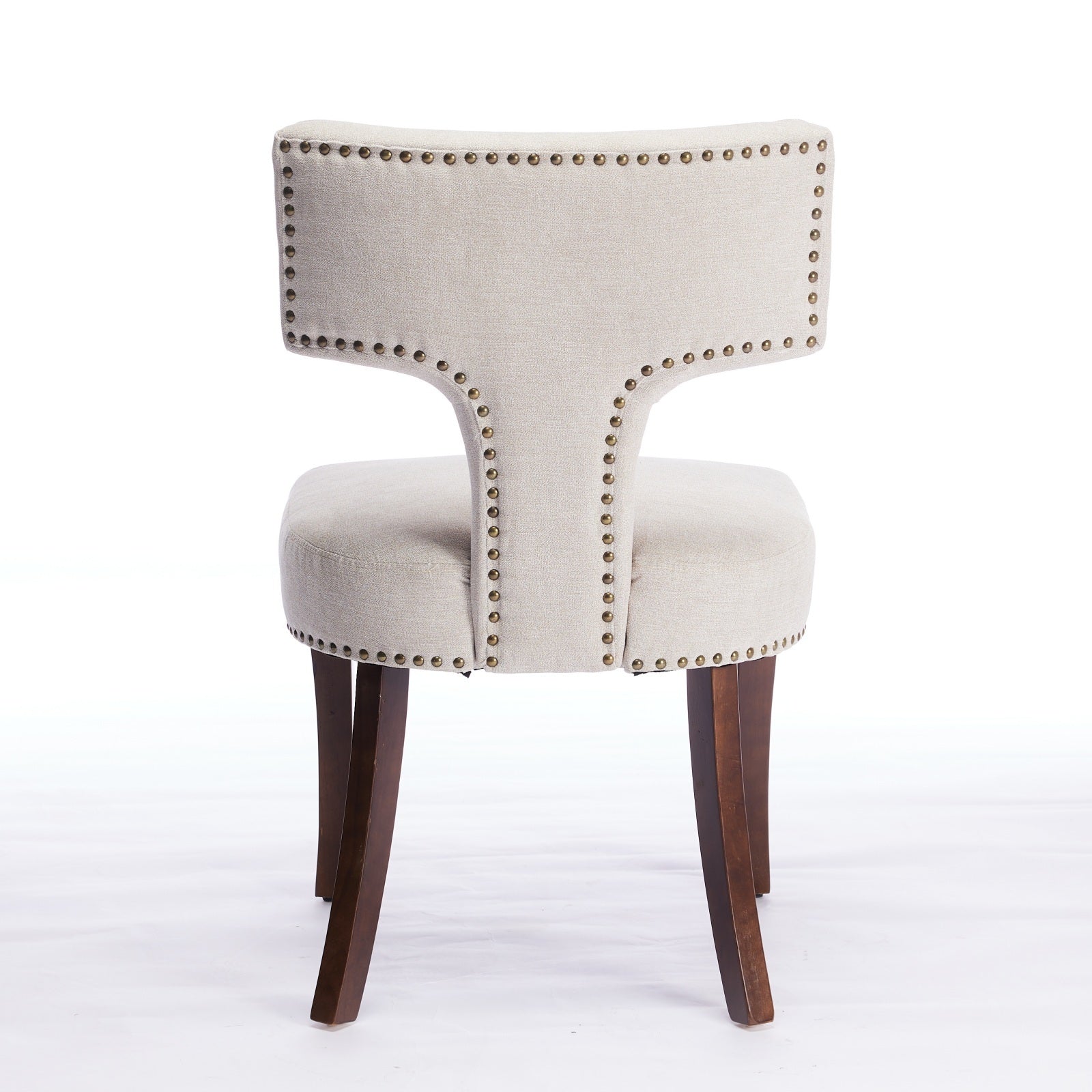 Mid Century Farmhouse Linen Fabric Dining Chairs (Set of 2)