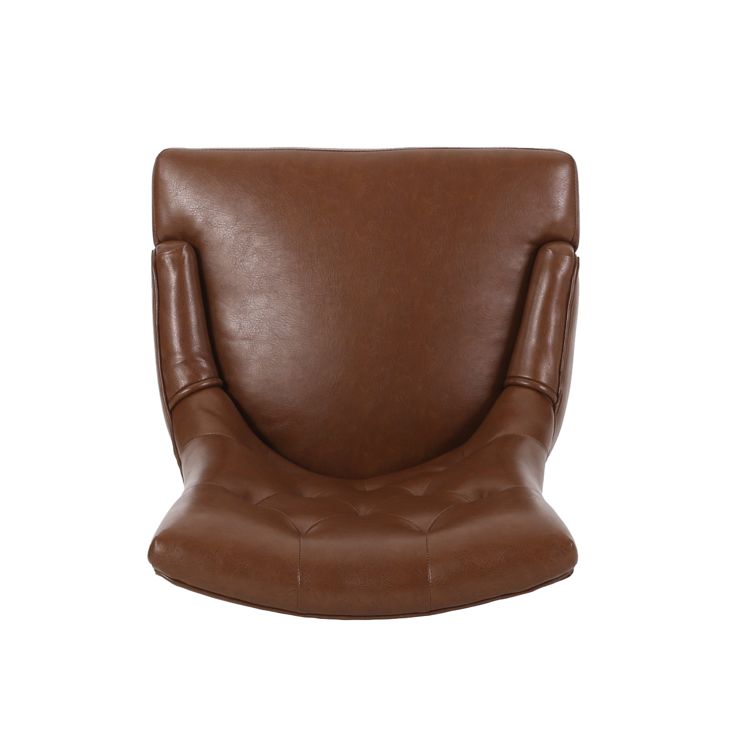 Contemporary  Light Brown PU Dining Chair (Set of 2)