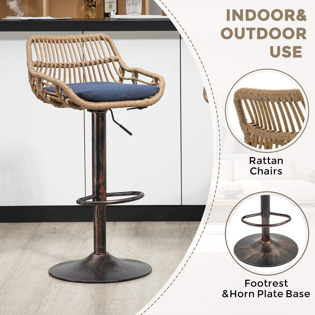 Modern Swivel Bar Stools (Set of 2)
