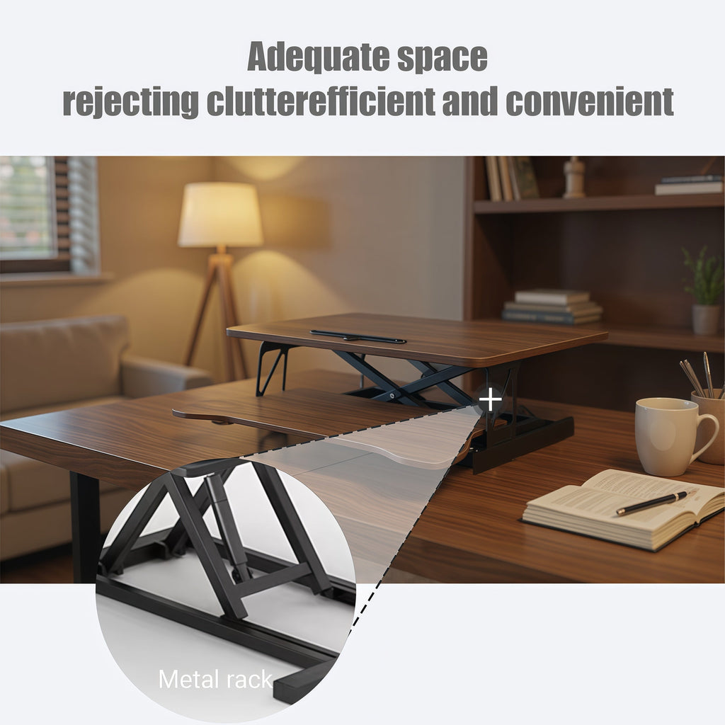 32 Inch Desk Converter Height Adjustable Sit to Stand Rise