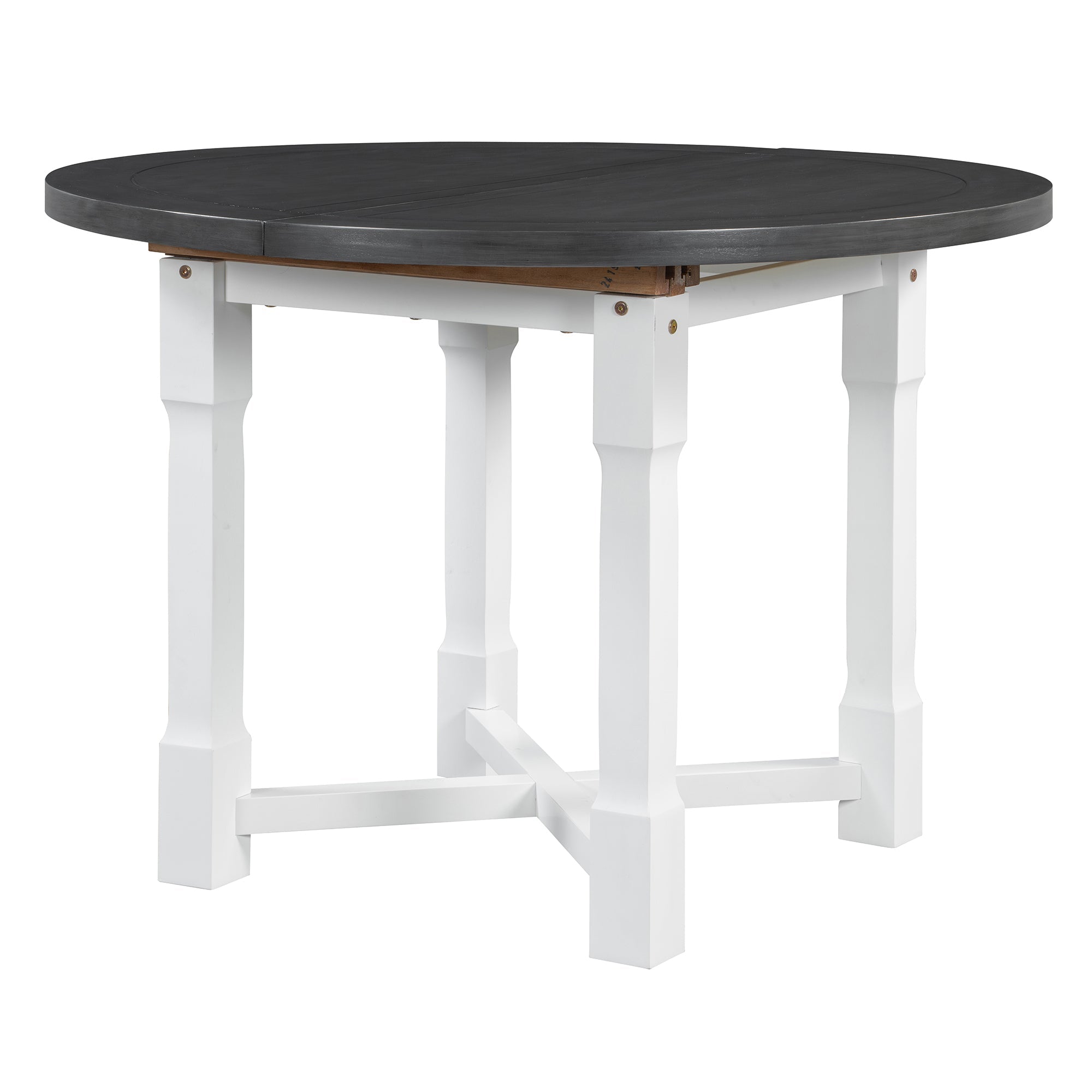 5-Piece Extendable Dining Table Set with Removable Leaf