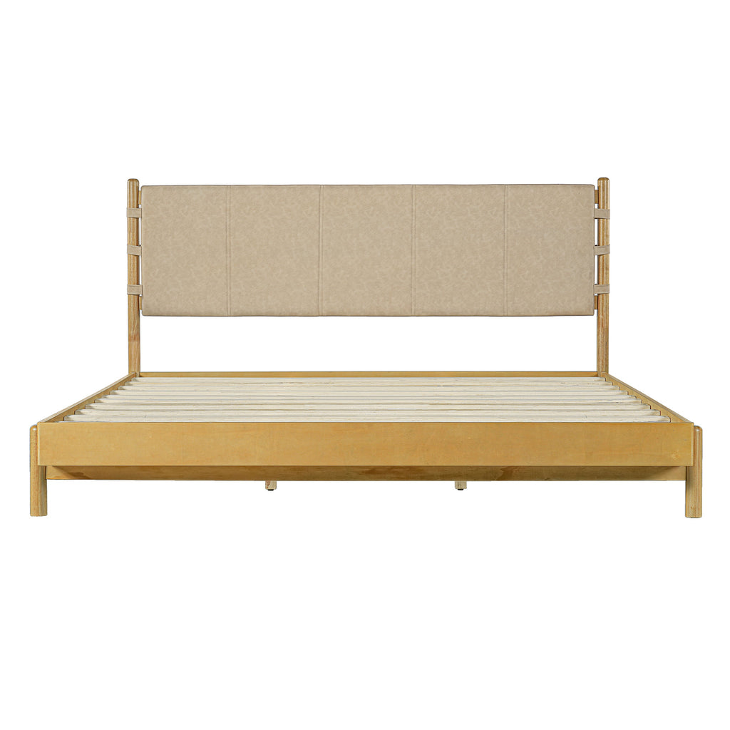 Premium Rubber Wood Platform Bed Frame