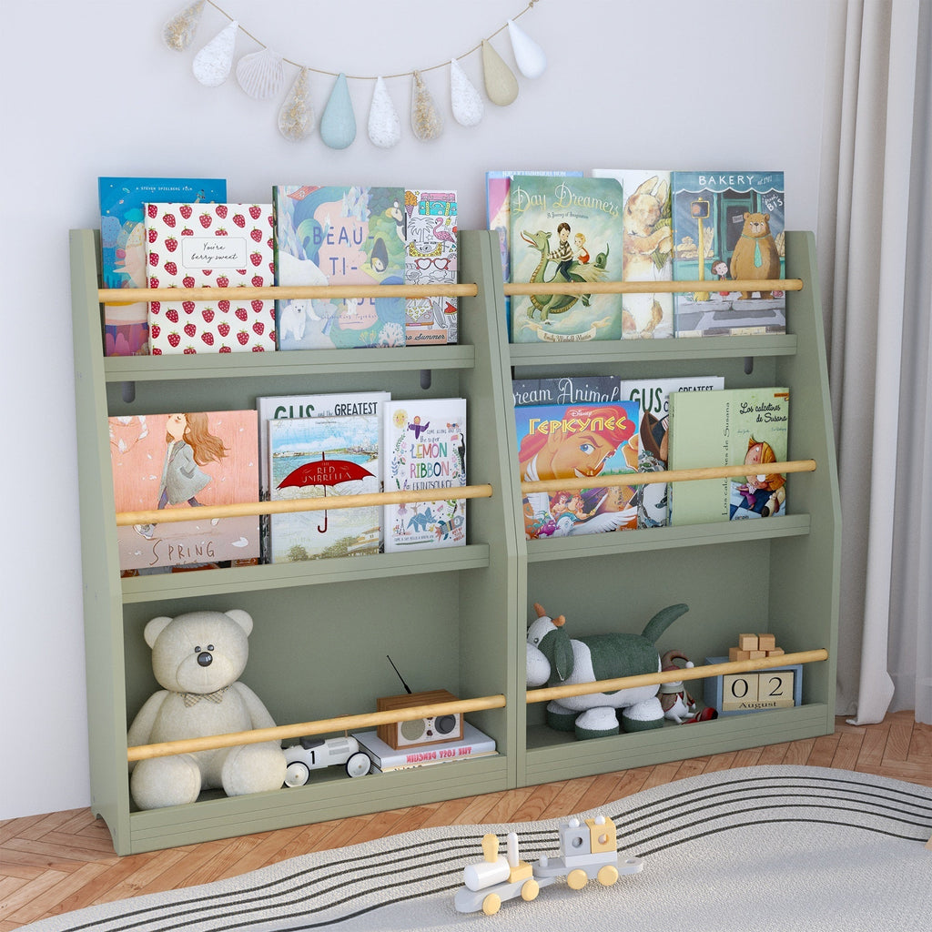 3 Tier Montessori Kids Book Display Rack