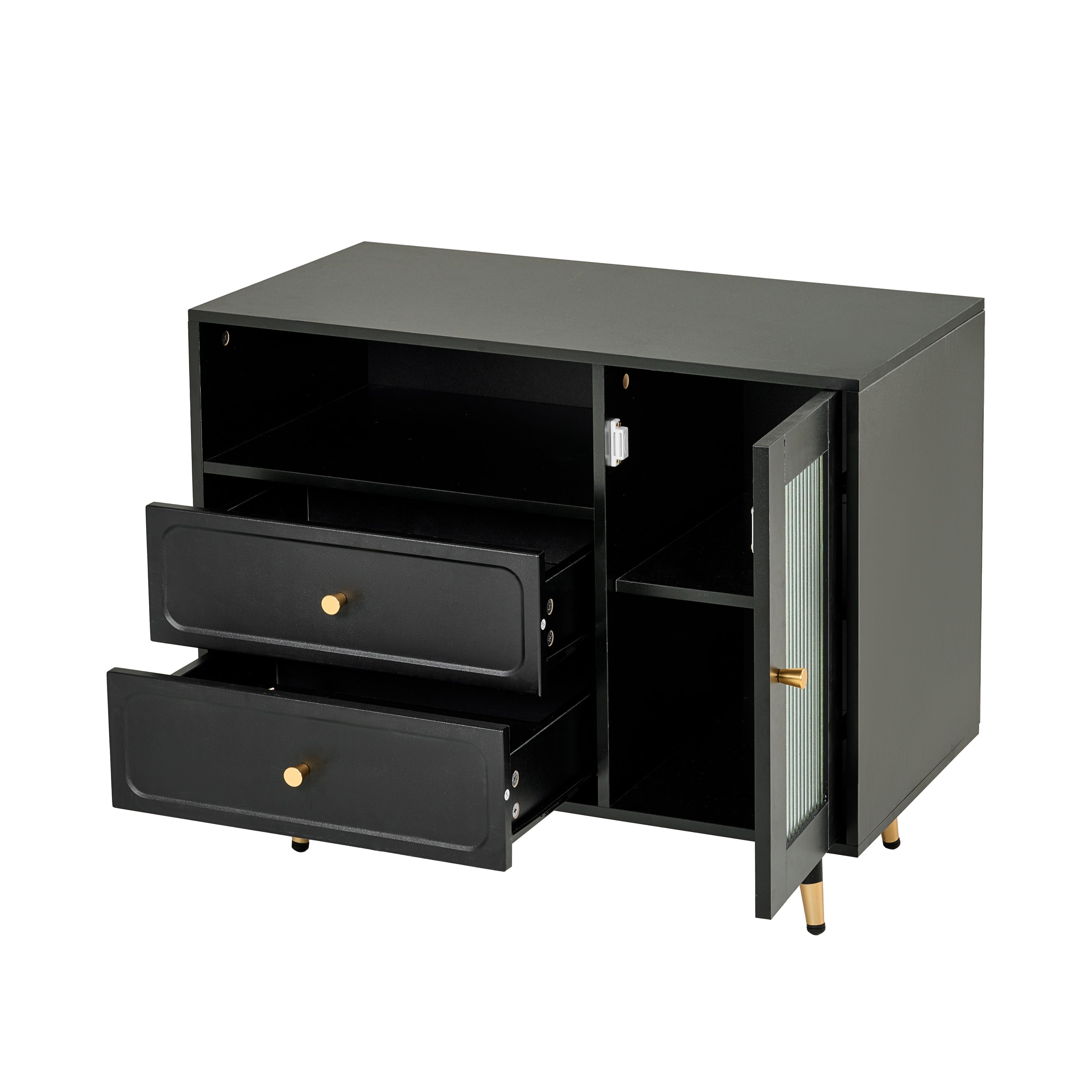 Modern Makeup Vanity Desk with Mirror and Lights