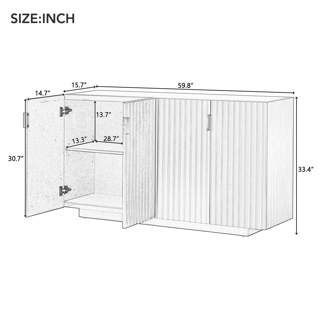 Sideboard Cabinet with Ample Storage Space