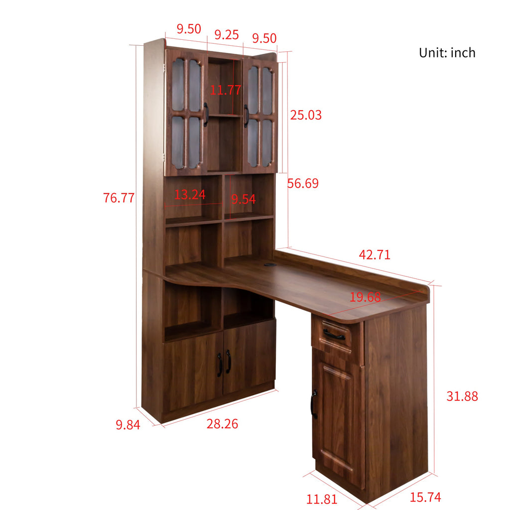 L-Shaped Design Corner Computer Desk for Home Office