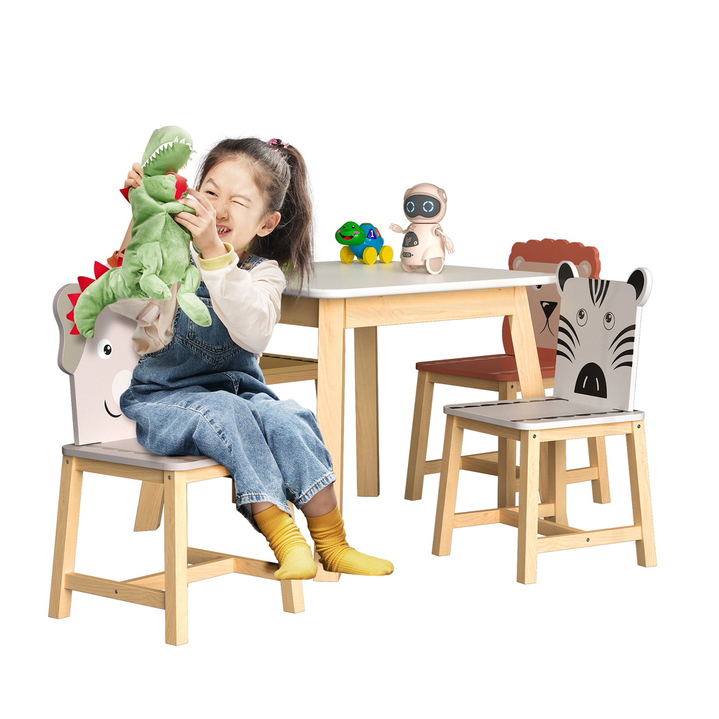 5 Piece Kiddy Table and Chair Set with 4 Chairs