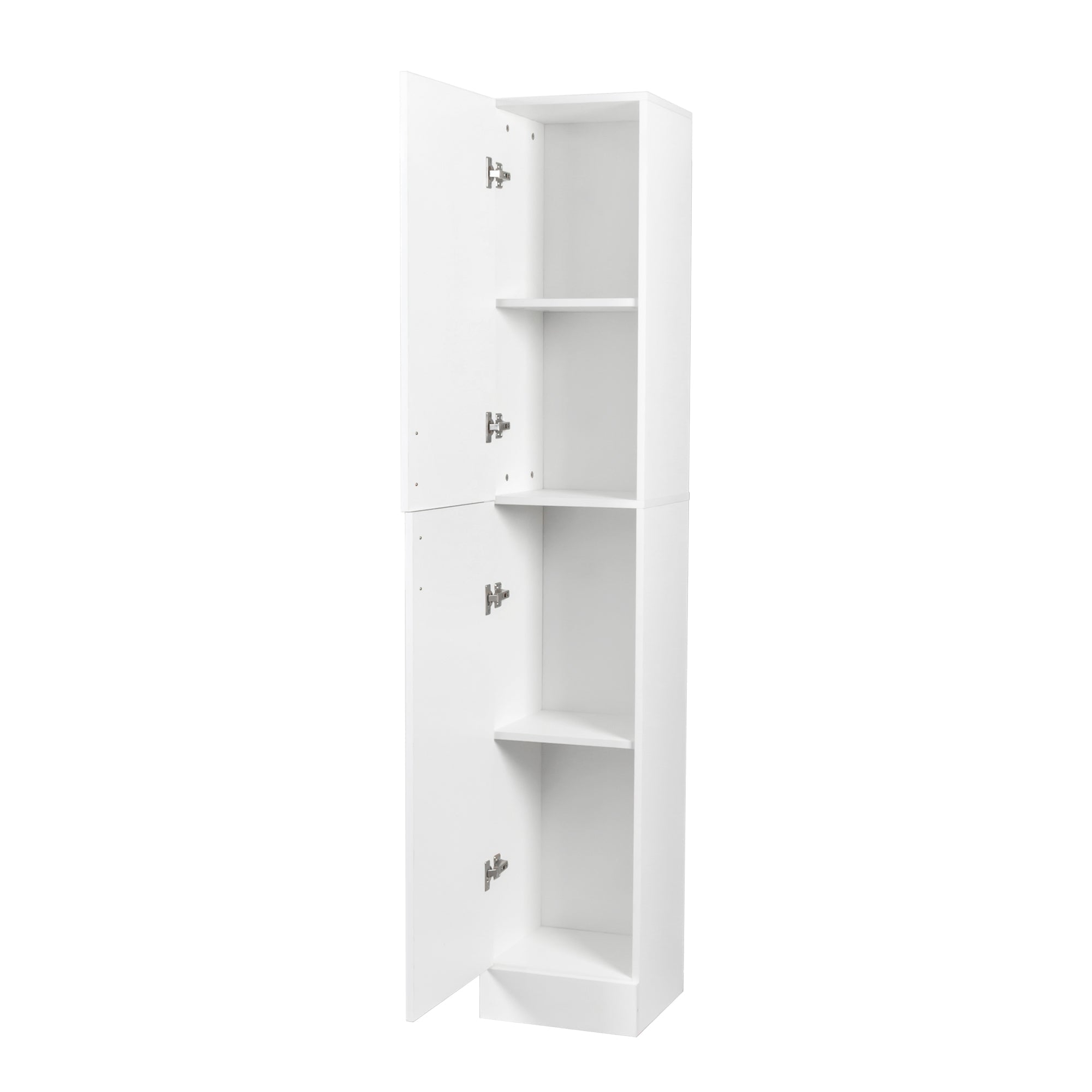 Elegant White Freestanding Cabinet for Kitchen and Dining Room