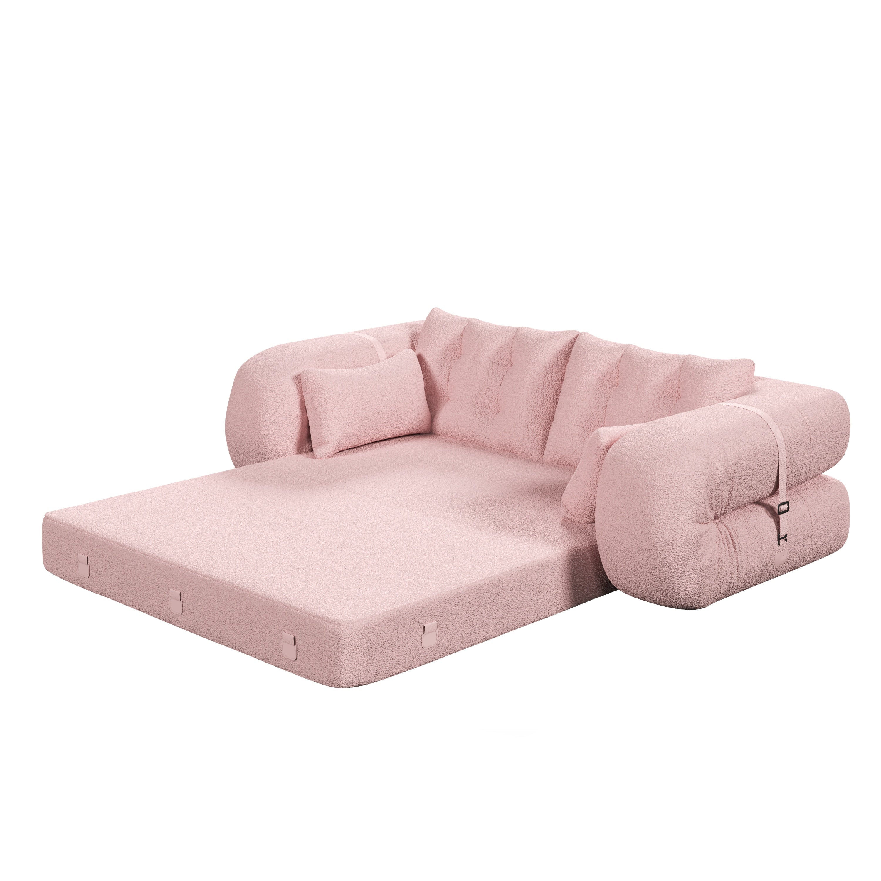 78.7 ' Multi-Functional Teddy Foldable Sofa Bed