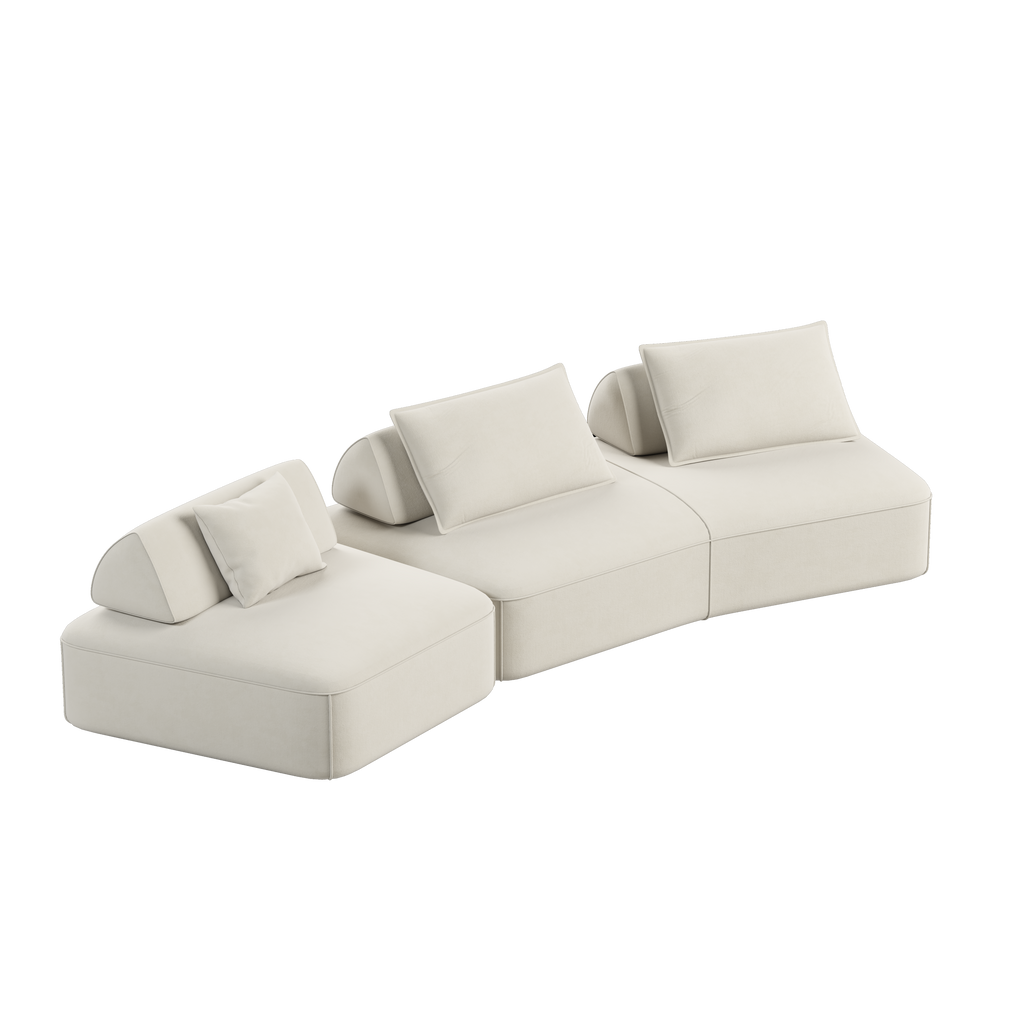 Modern Light Luxury Oversized Modular Sectional Sofa Set