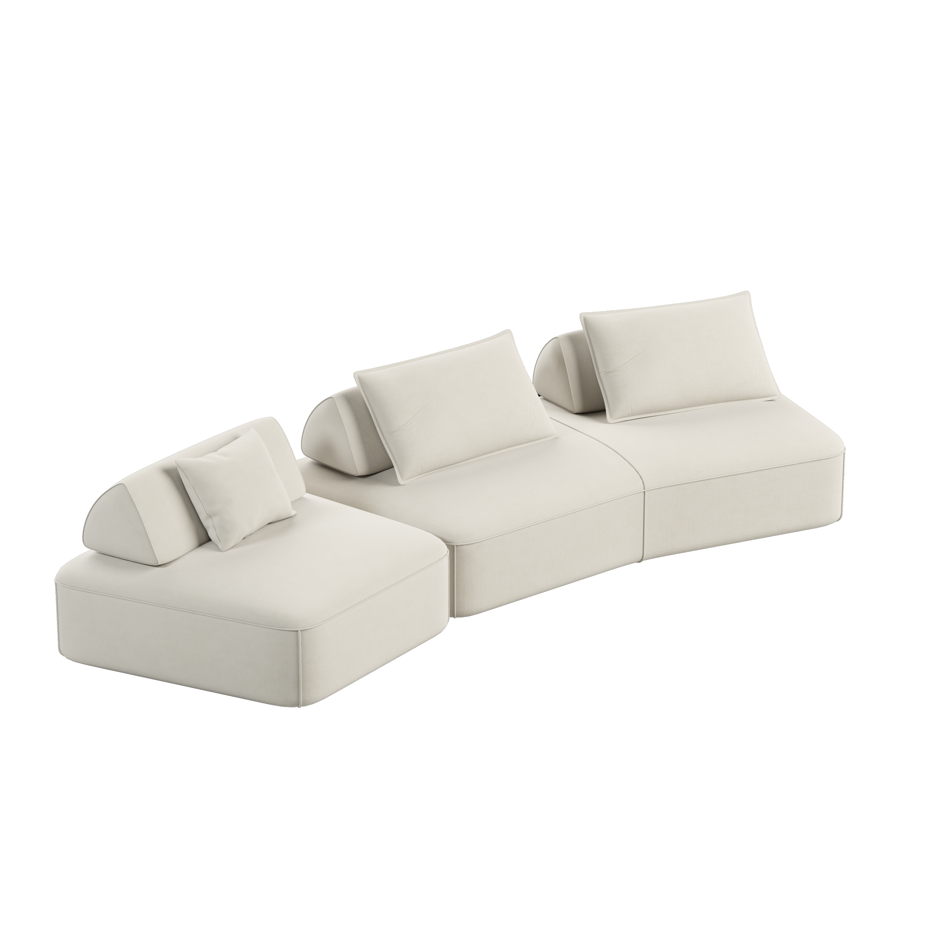 Modern Light Luxury Oversized Modular Sectional Sofa Set