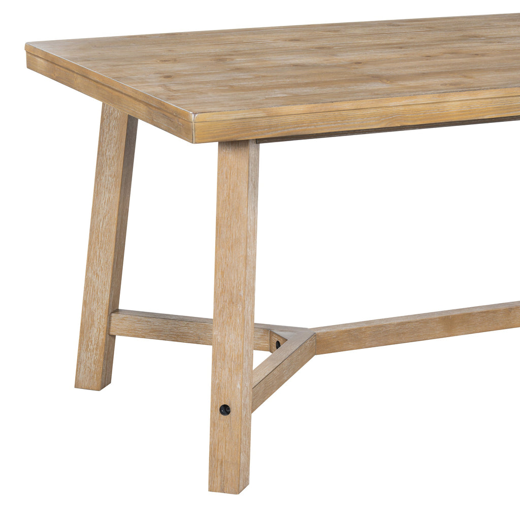 6 Pieces Retro Farmhouse Style Dining Set