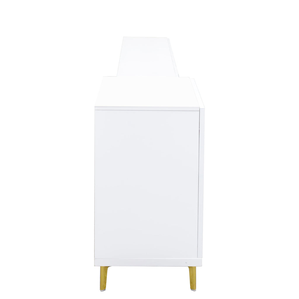 Wood Rectangle Extendable TV Stand