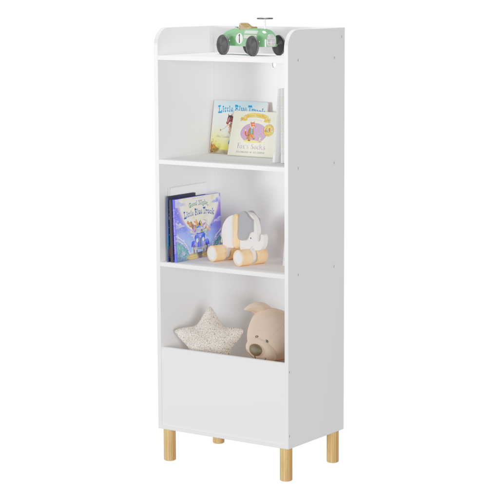 Kids 4-Tier Toy Storage Cabinet
