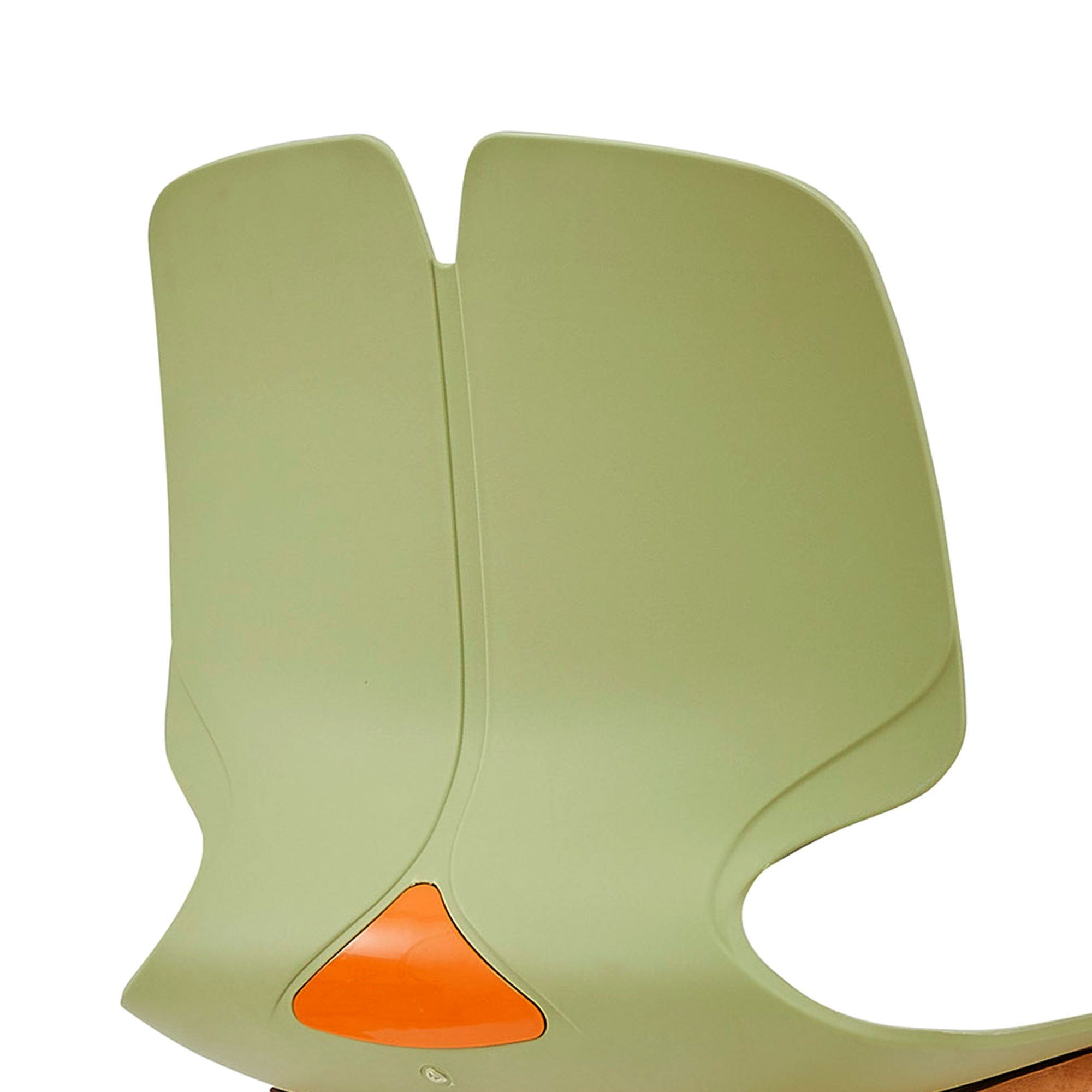Modern Stacking Office Chairs Set of 4 Green Grey PP 180kg Capacity