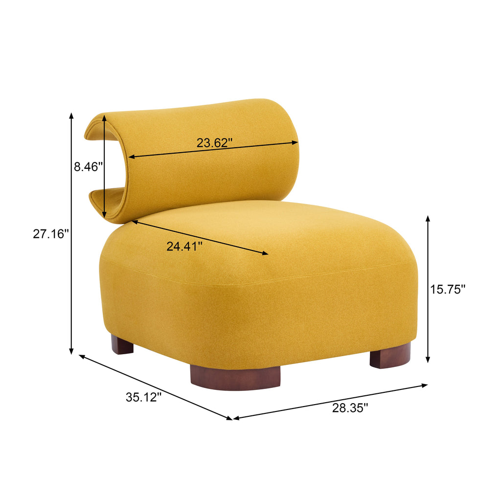 Pet-Friendly Modern Polyester Accent Chair for Living Room