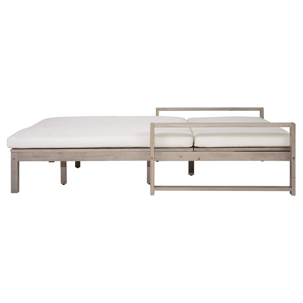 Double chaise lounge 5 position adjustable backs cushioned ideal for patio poolside relaxation