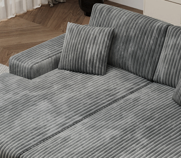 Convertible Sleeper Sectional Sofa with Storage