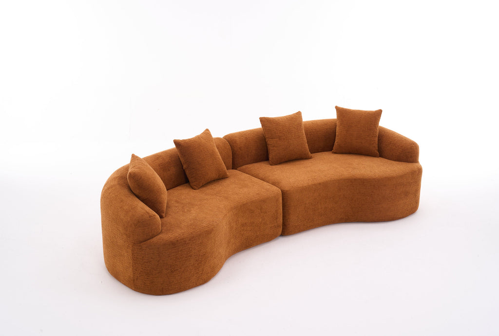 30D High-Density Sponge Sectional Couch for Living Room