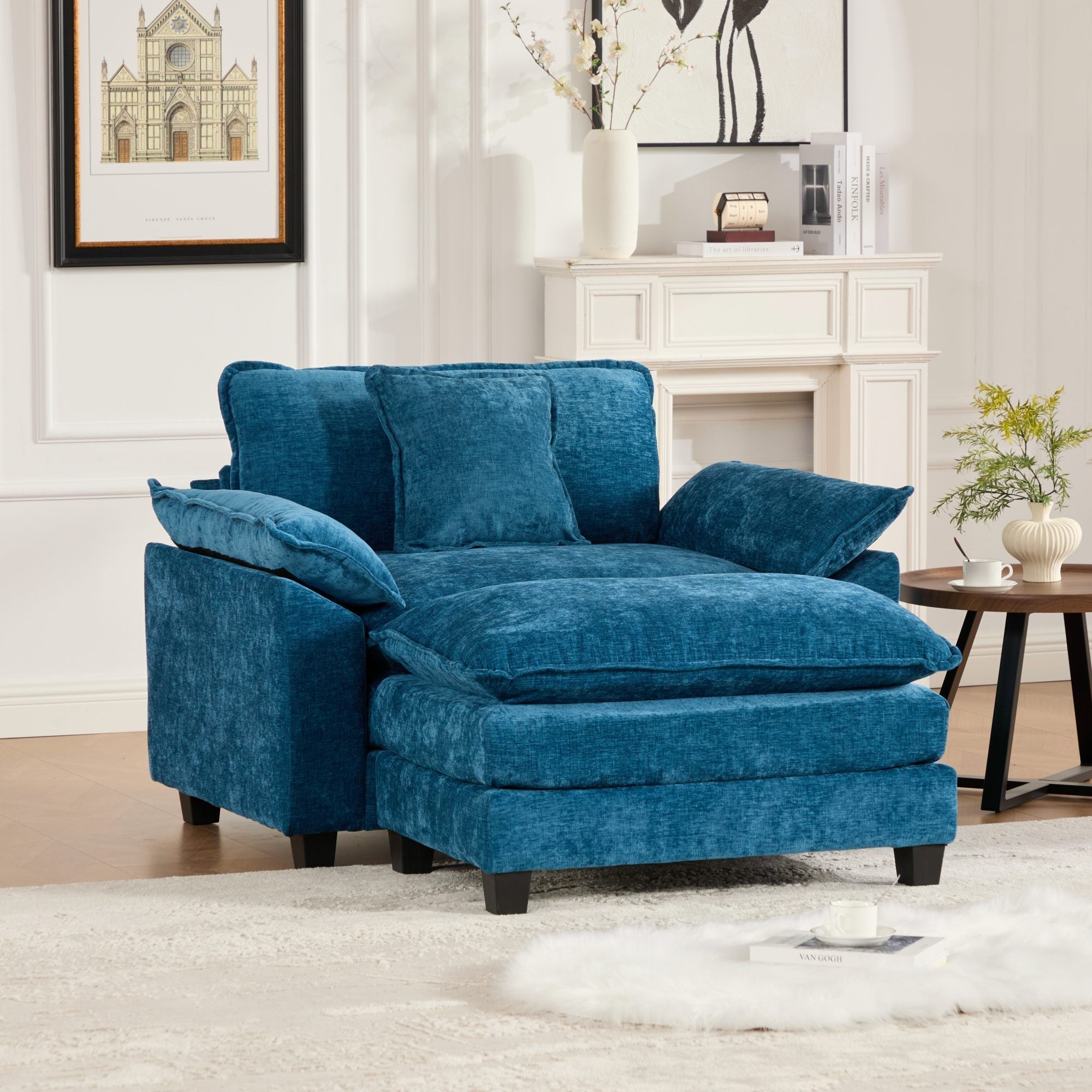 Modern Sectional Cloud Sofa Single Seat (Ottoman is Not Included)