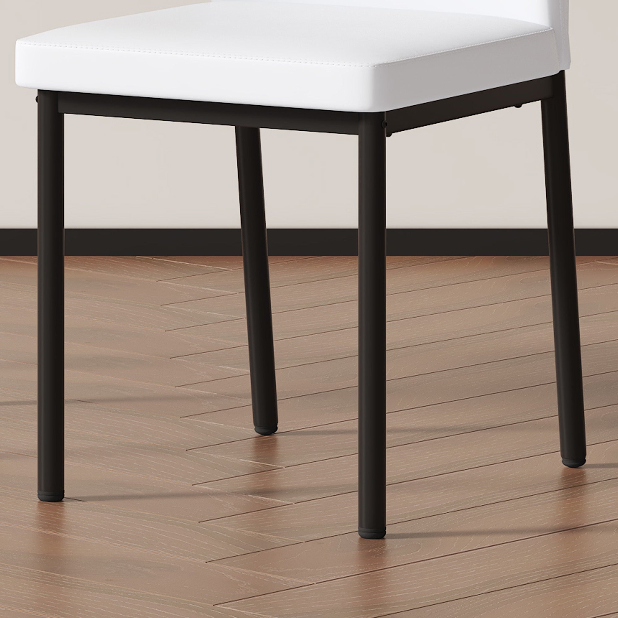 Modern PU Leather Dining Chairs Set of 4