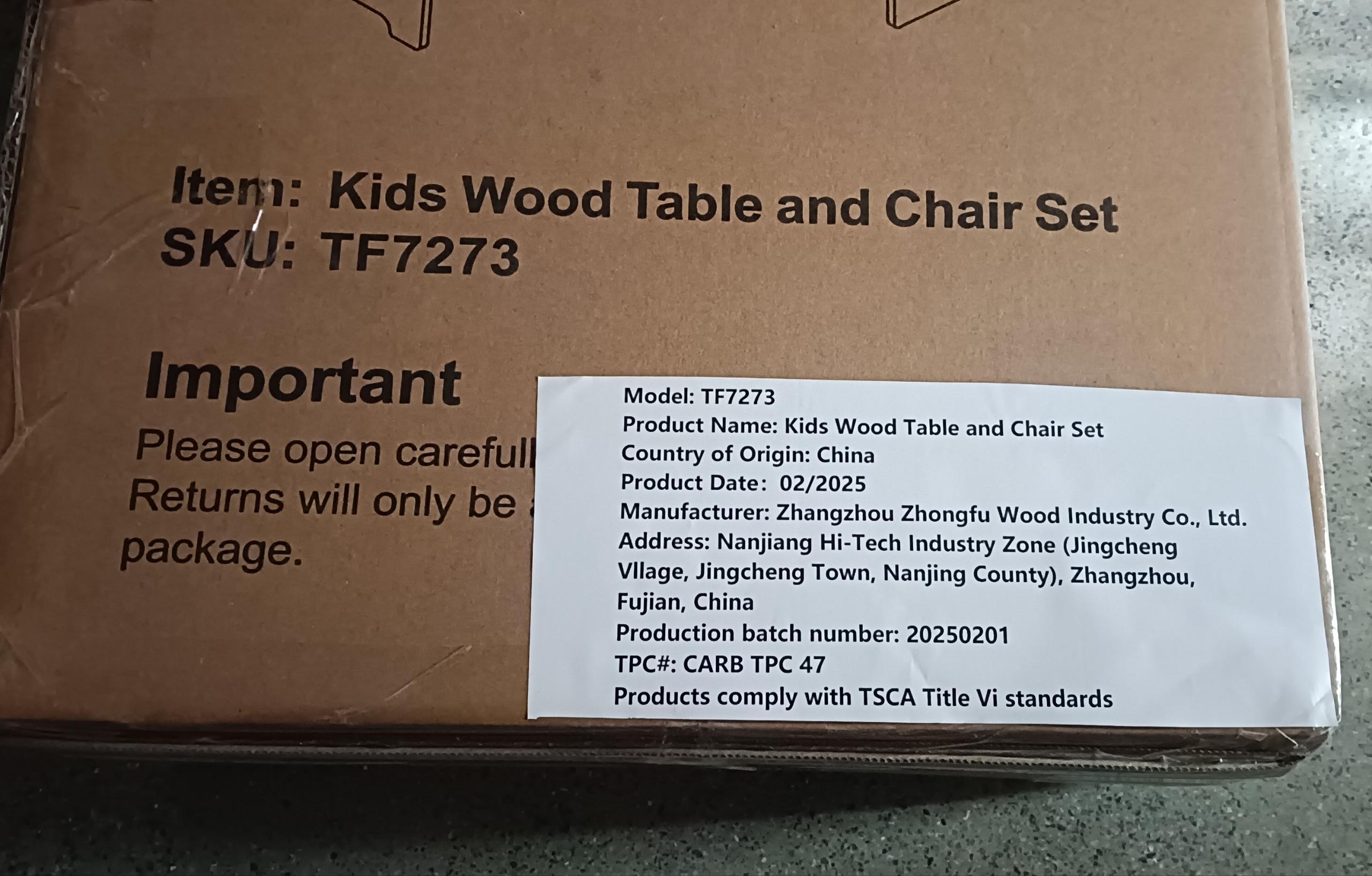 Kids Montessori Weaning Table and Chair Set