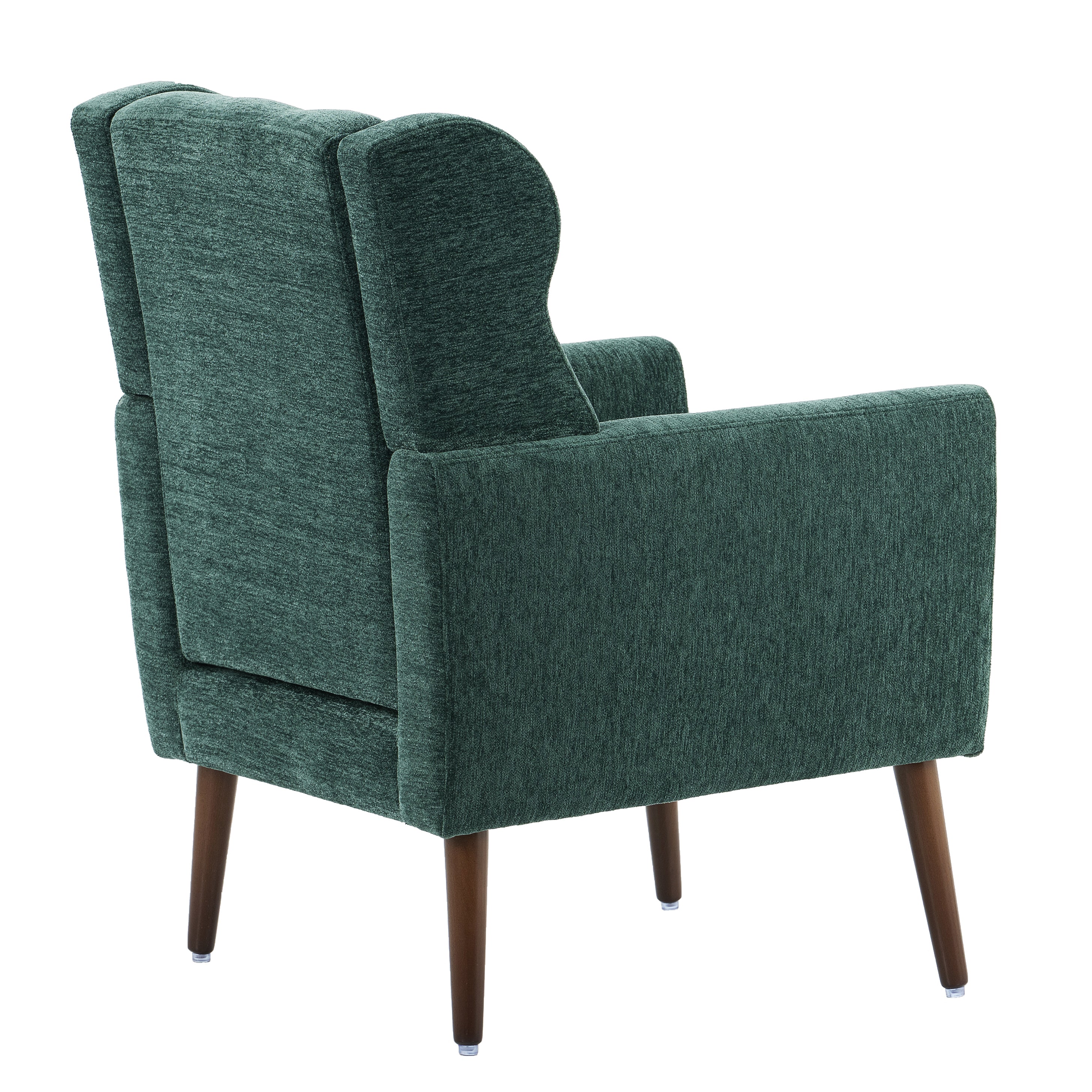 Mid-Century Chenille Accent Chair – Comfy Reading Chair with Lounge Style