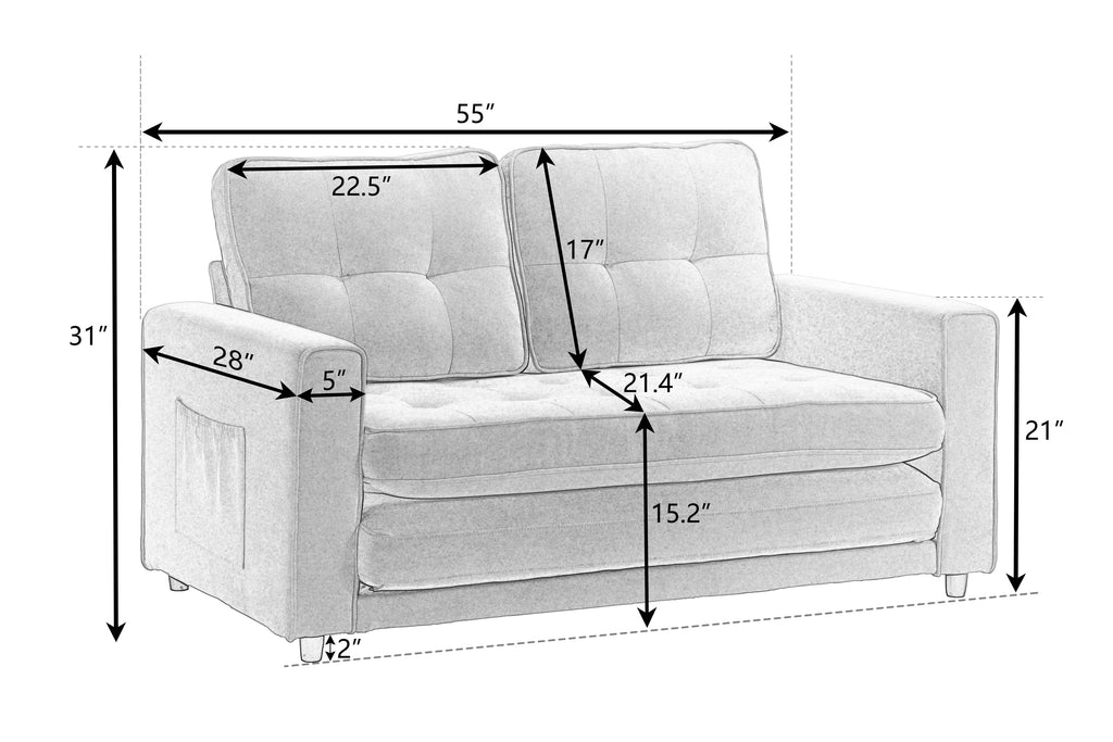 Pull Out Couch Bed for Living Room