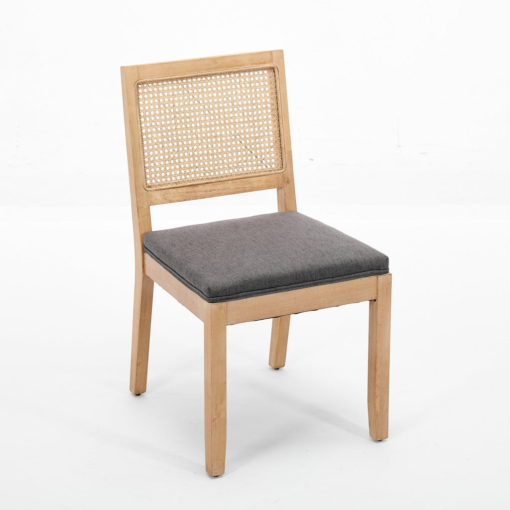 Farmhouse Rattan Dining Chairs (Set of 2)