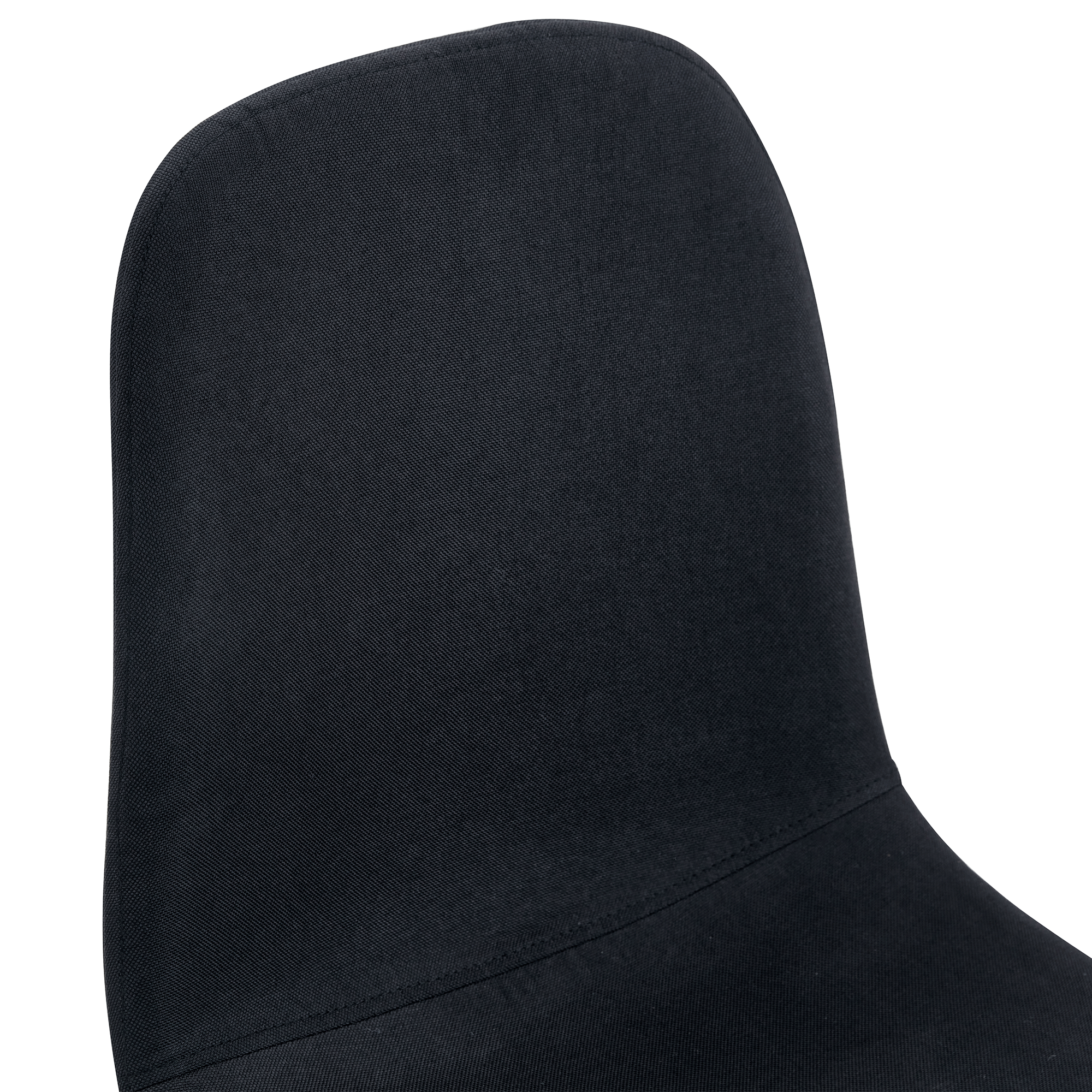 Luxury Simple Chair Black Linen Dining Chair  (Set of 4)