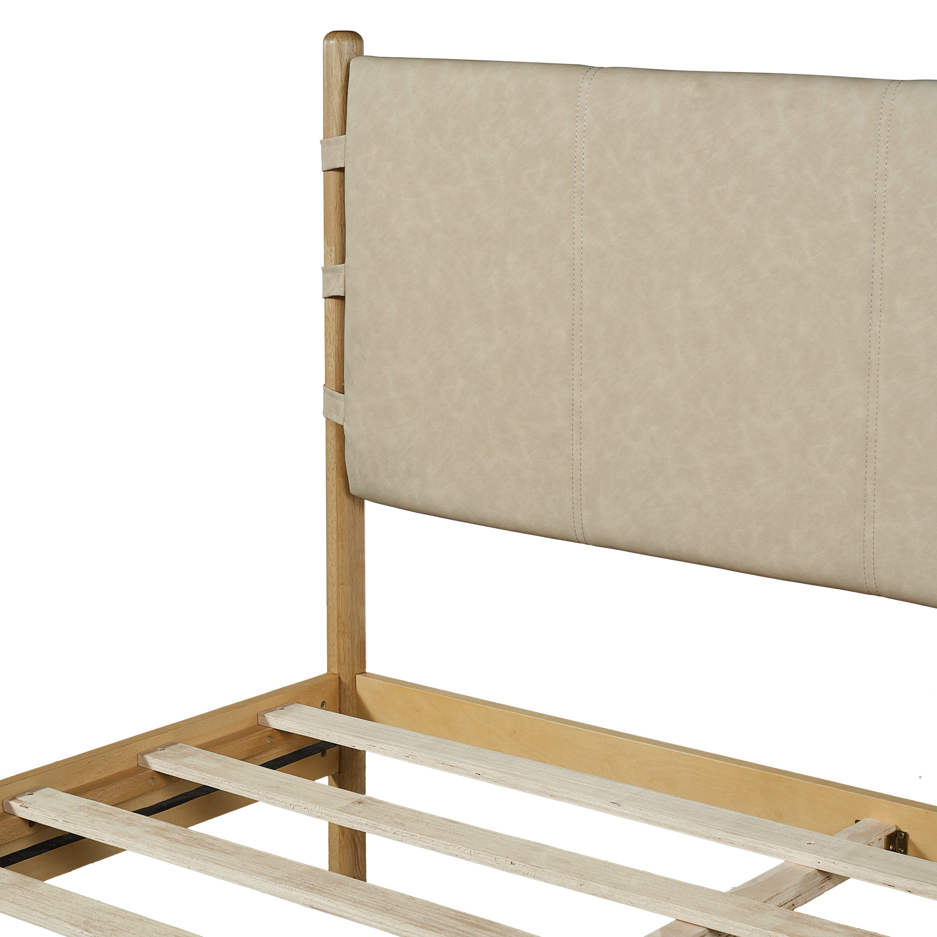 Modern Queen Bed Frame Set with 2 Nightstands